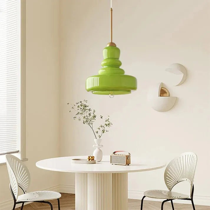 Lampa wisząca szklana Bauhaus kalebas