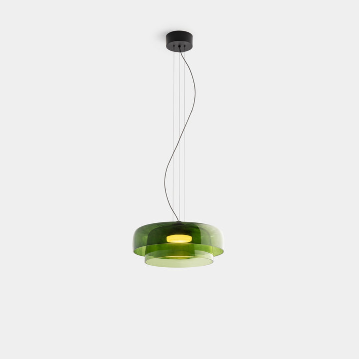 Lampa wisząca ze szkła norweskiego