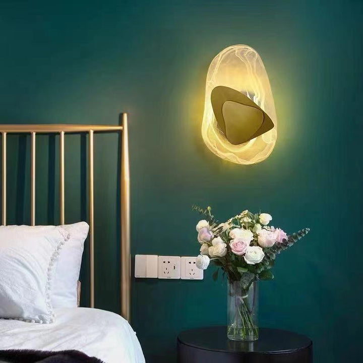 Kreatywna Szklana Nowoczesna Lampa LED na Ścianę