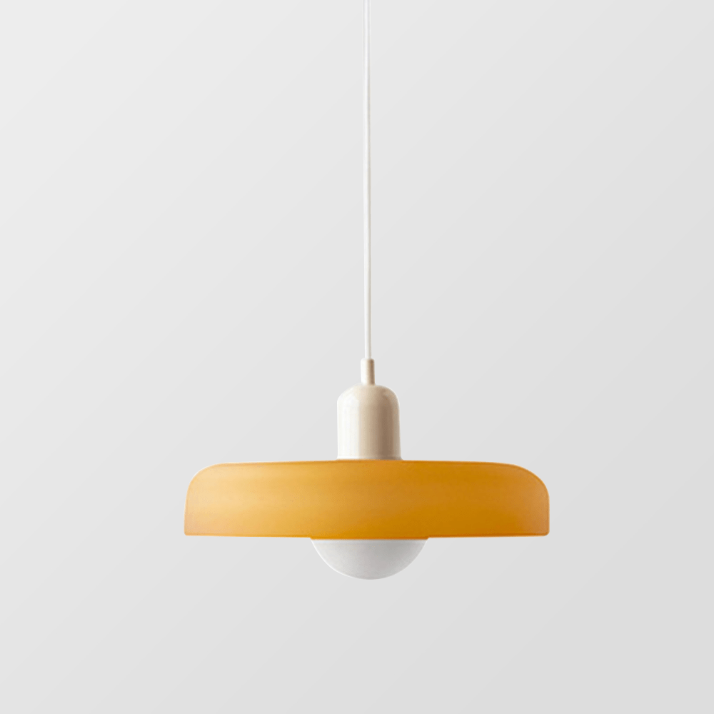 Lampa wisząca Bauhaus z kolorowego szkła