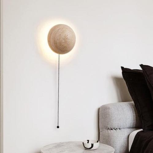 Lampa ścienna w skandynawskim stylu kremowym
