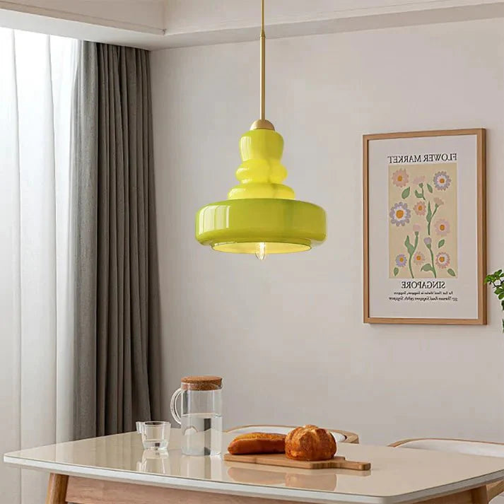 Lampa wisząca szklana Bauhaus kalebas