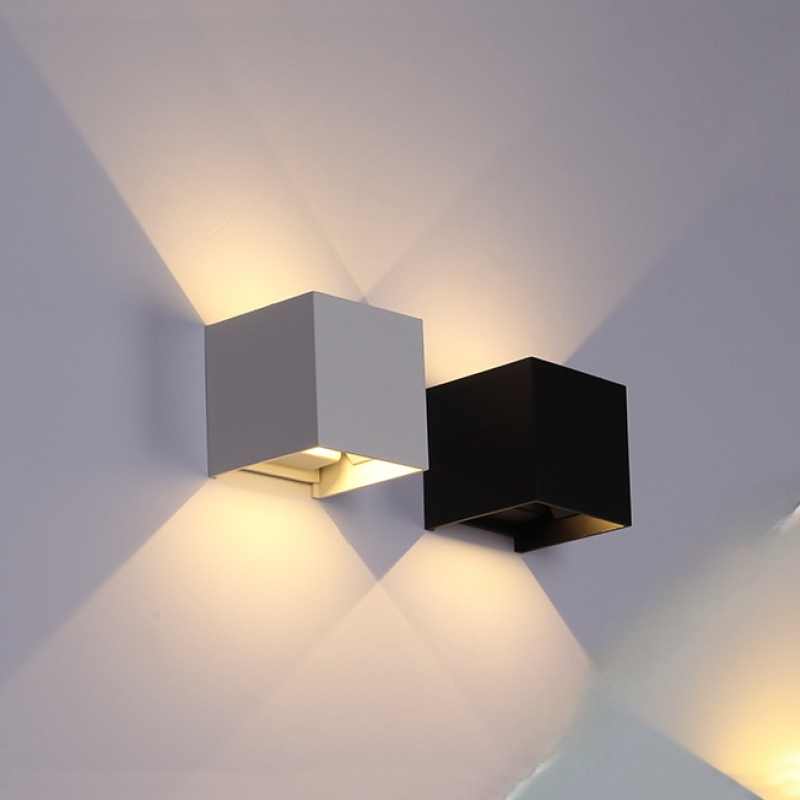 Nowoczesna Aluminiowa Wodoodporna Lampa LED na Ścianę do Użytku Wewnętrznego i Zewnętrznego