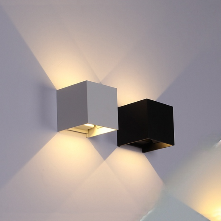 Nowoczesna Aluminiowa Wodoodporna Lampa LED na Ścianę do Użytku Wewnętrznego i Zewnętrznego