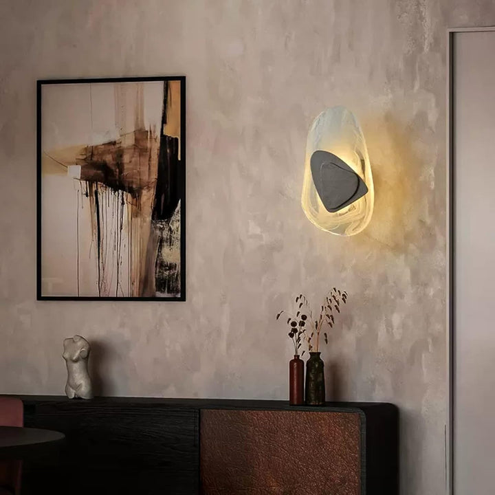 Kreatywna Szklana Nowoczesna Lampa LED na Ścianę