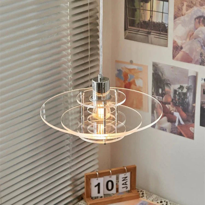 Nowoczesna lampa wisząca w kształcie UFO vintage