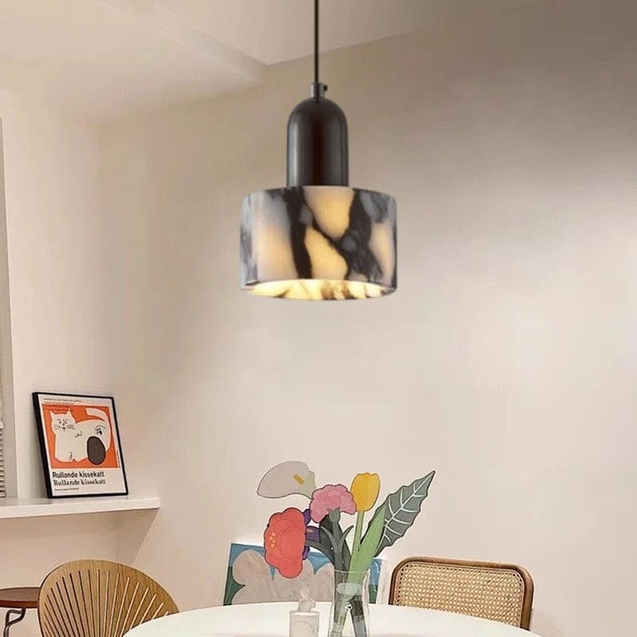 Lampa wisząca czarny marmur