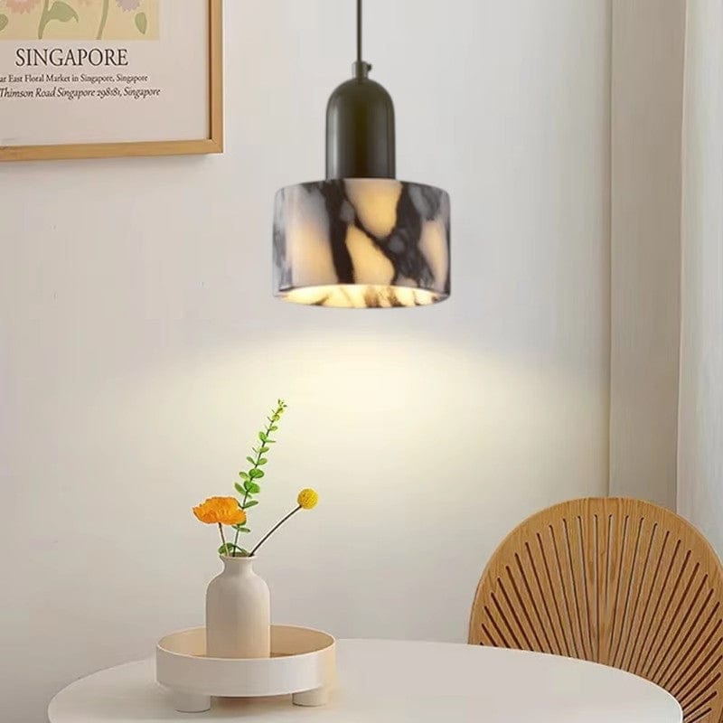 Lampa wisząca czarny marmur