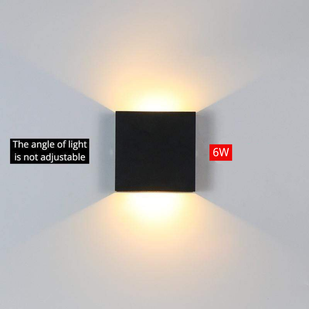 Nowoczesna Aluminiowa Wodoodporna Lampa LED na Ścianę do Użytku Wewnętrznego i Zewnętrznego