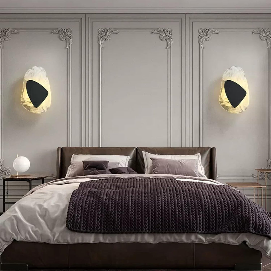 Kreatywna Szklana Nowoczesna Lampa LED na Ścianę