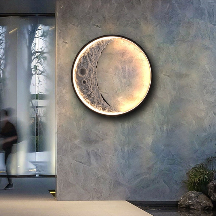 lampa ścienna 3d księżyc