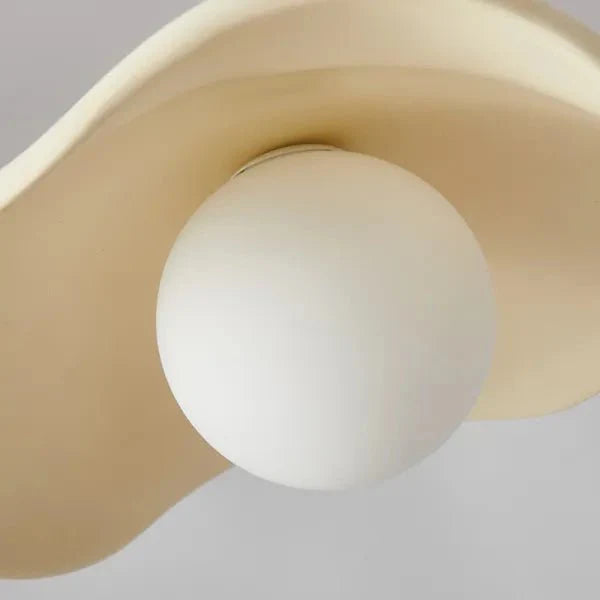 Kreatywna lampa wisząca Wabi Sabi do jadalni z liśćmi lotosu
