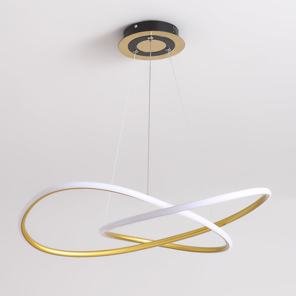 Minimalistyczna Złota Lampa Wisząca LED