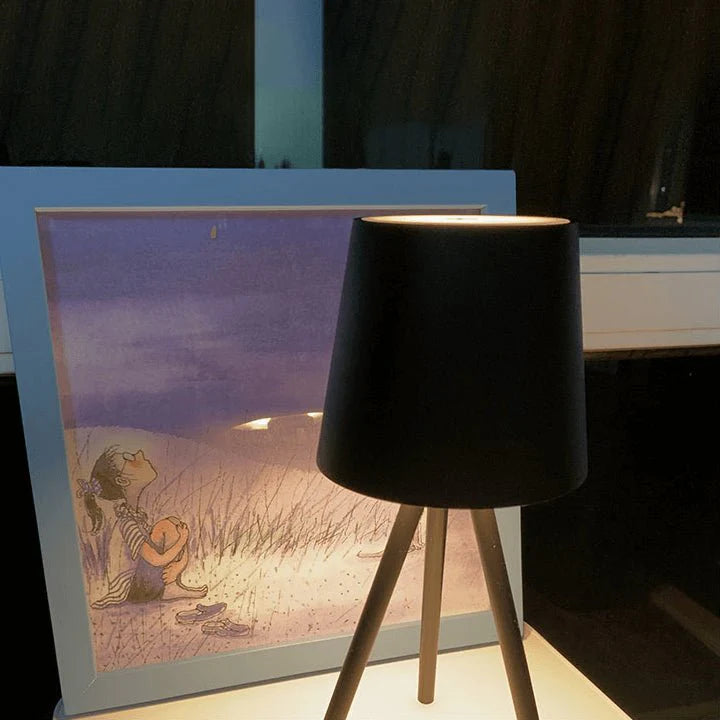 Lampa Stołowa na Statywie z Akumulatorem