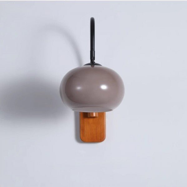 Lampa Ścienna Szklana Bauhaus Kaki