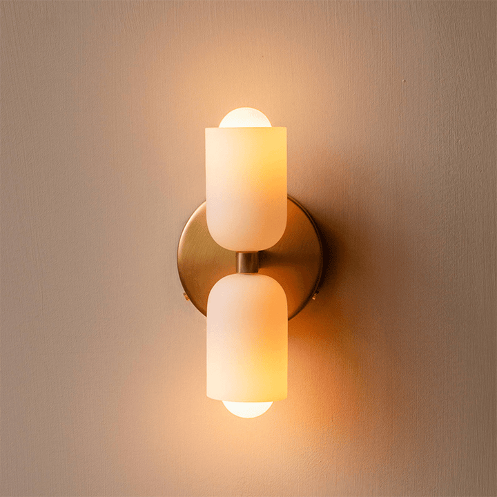 Elegancka lampa ścienna akrylowa up-down