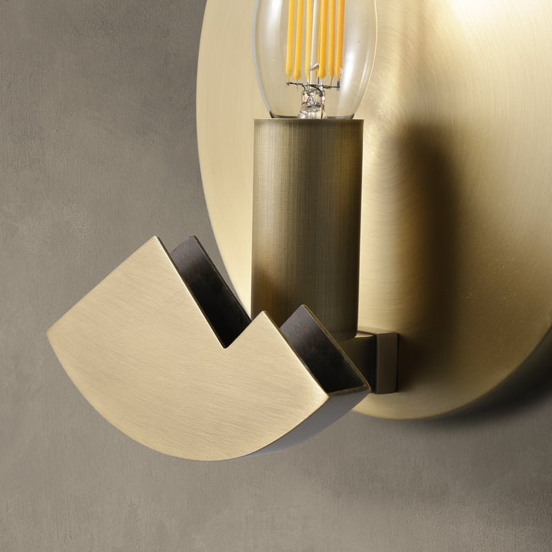 Skandynawska minimalistyczna marmurowa lampa ścienna