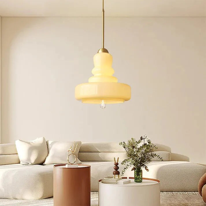Lampa wisząca szklana Bauhaus kalebas