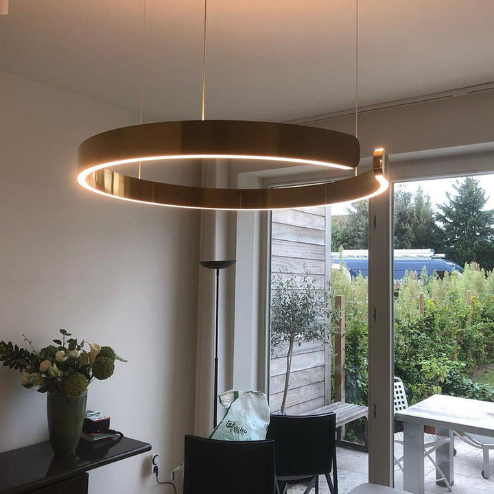 Nowoczesna okrągła lampa wisząca LED
