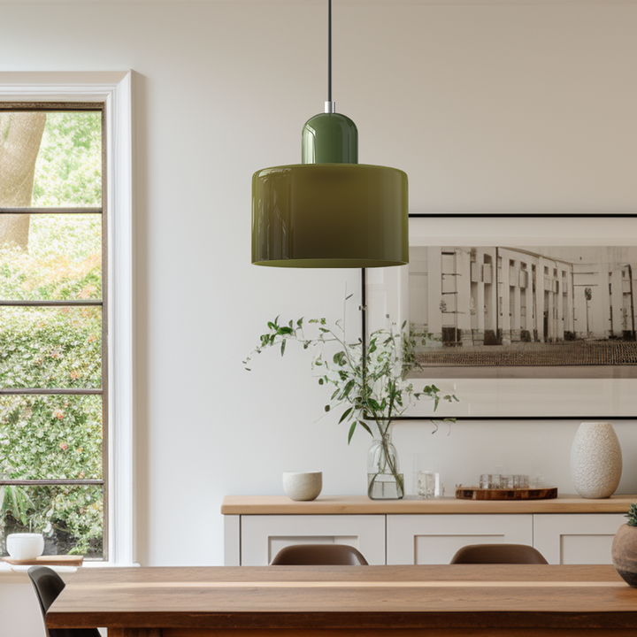 Szklana lampa wisząca Bauhaus