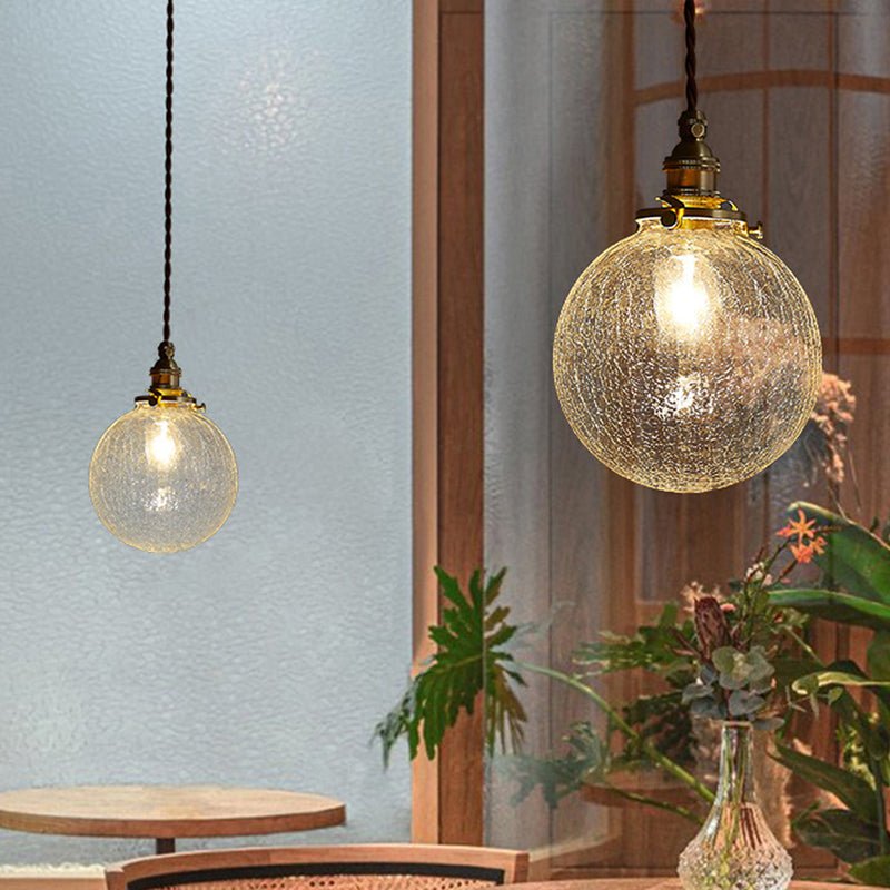 Kryształowa szklana lampa wisząca