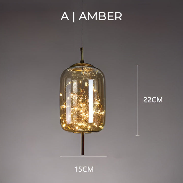 Essence | Wykwintna Lampa Wisząca z Ciemnego Szkła