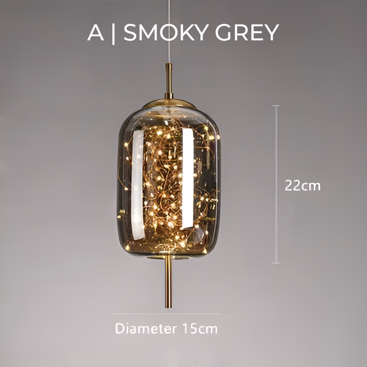 Essence | Wykwintna Lampa Wisząca z Ciemnego Szkła