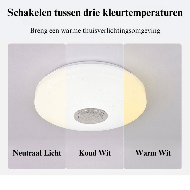 Lampa sufitowa z głośnikiem