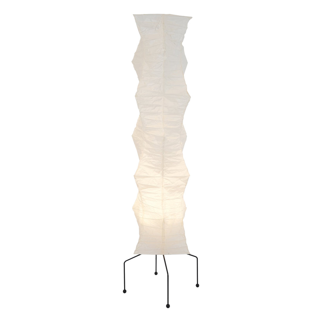 Lampa podłogowa z papieru ryżowego