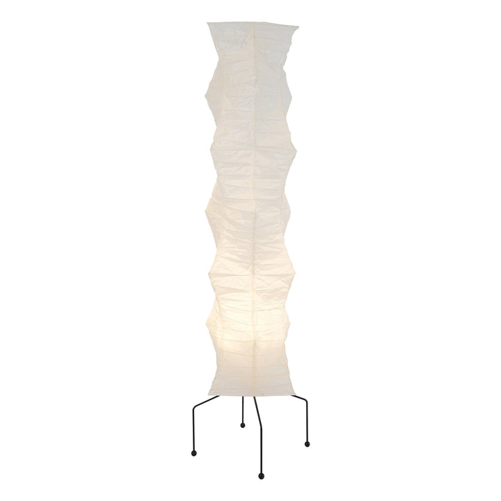 Lampa podłogowa z papieru ryżowego