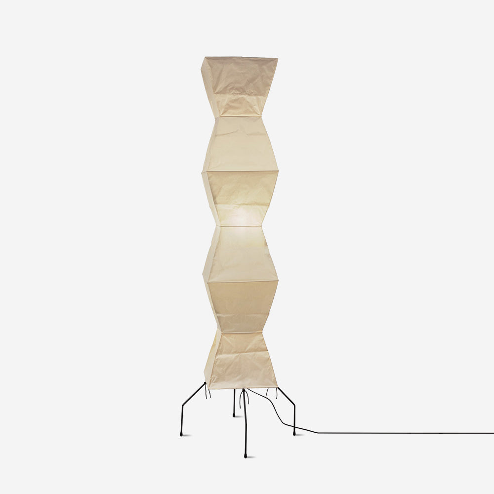 Lampa podłogowa z papieru ryżowego