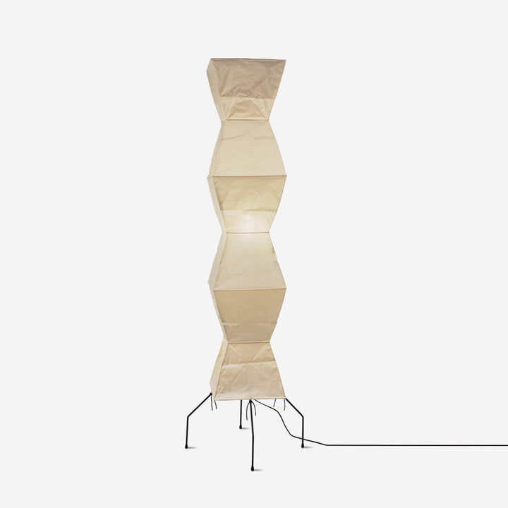 Lampa podłogowa z papieru ryżowego