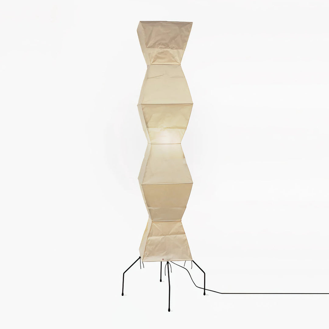 Lampa podłogowa z papieru ryżowego