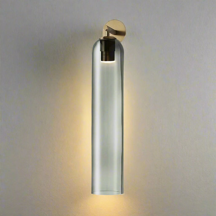 Szklana lampa ścienna