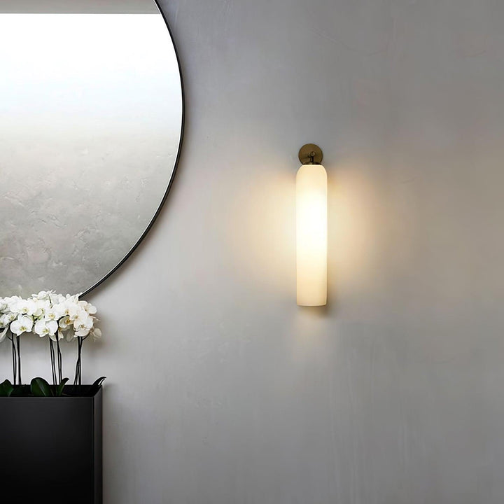 Szklana lampa ścienna