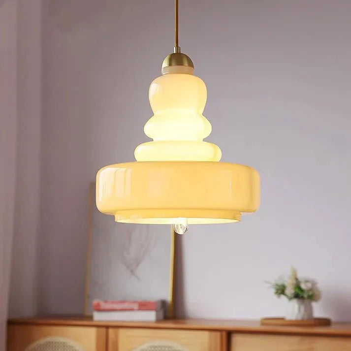 Lampa wisząca szklana Bauhaus kalebas