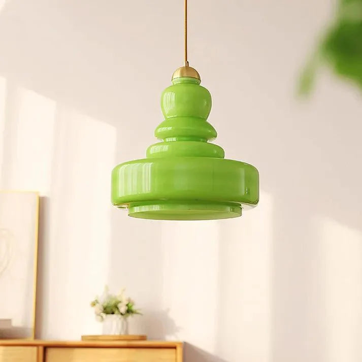 Lampa wisząca szklana Bauhaus kalebas