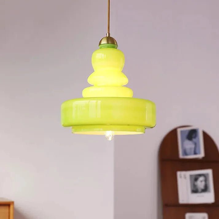Lampa wisząca szklana Bauhaus kalebas
