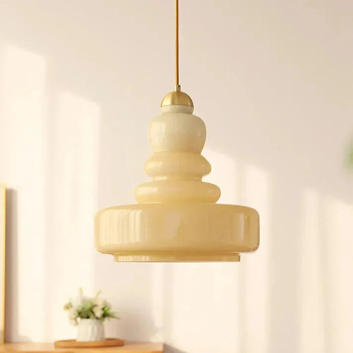 Lampa wisząca szklana Bauhaus kalebas
