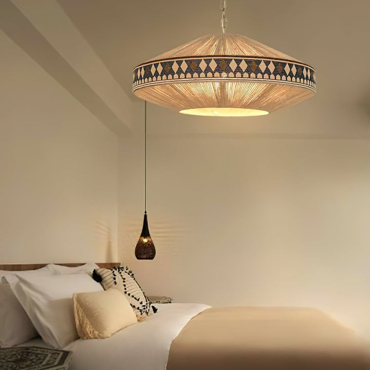 Bohemian Lampa Wisząca z Frędzlami