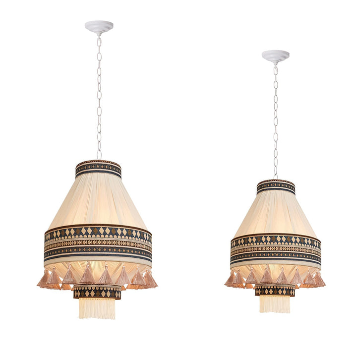 Bohemian Lampa Wisząca z Frędzlami
