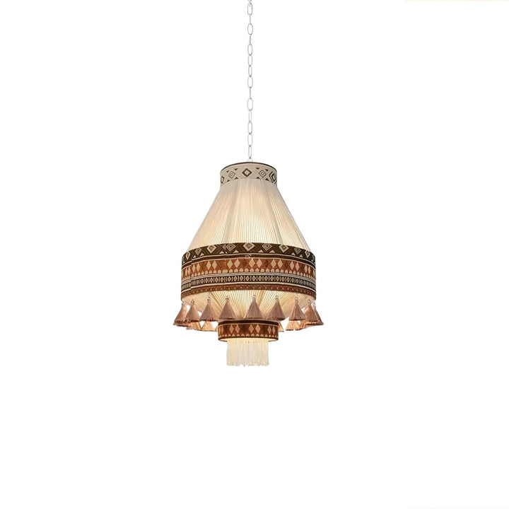Bohemian Lampa Wisząca z Frędzlami