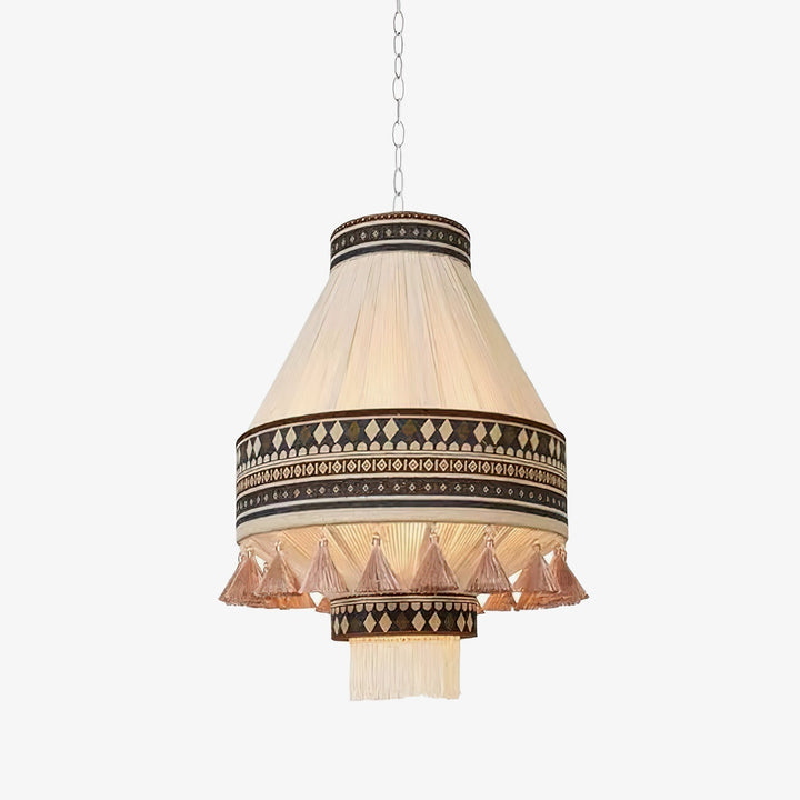 Bohemian Lampa Wisząca z Frędzlami