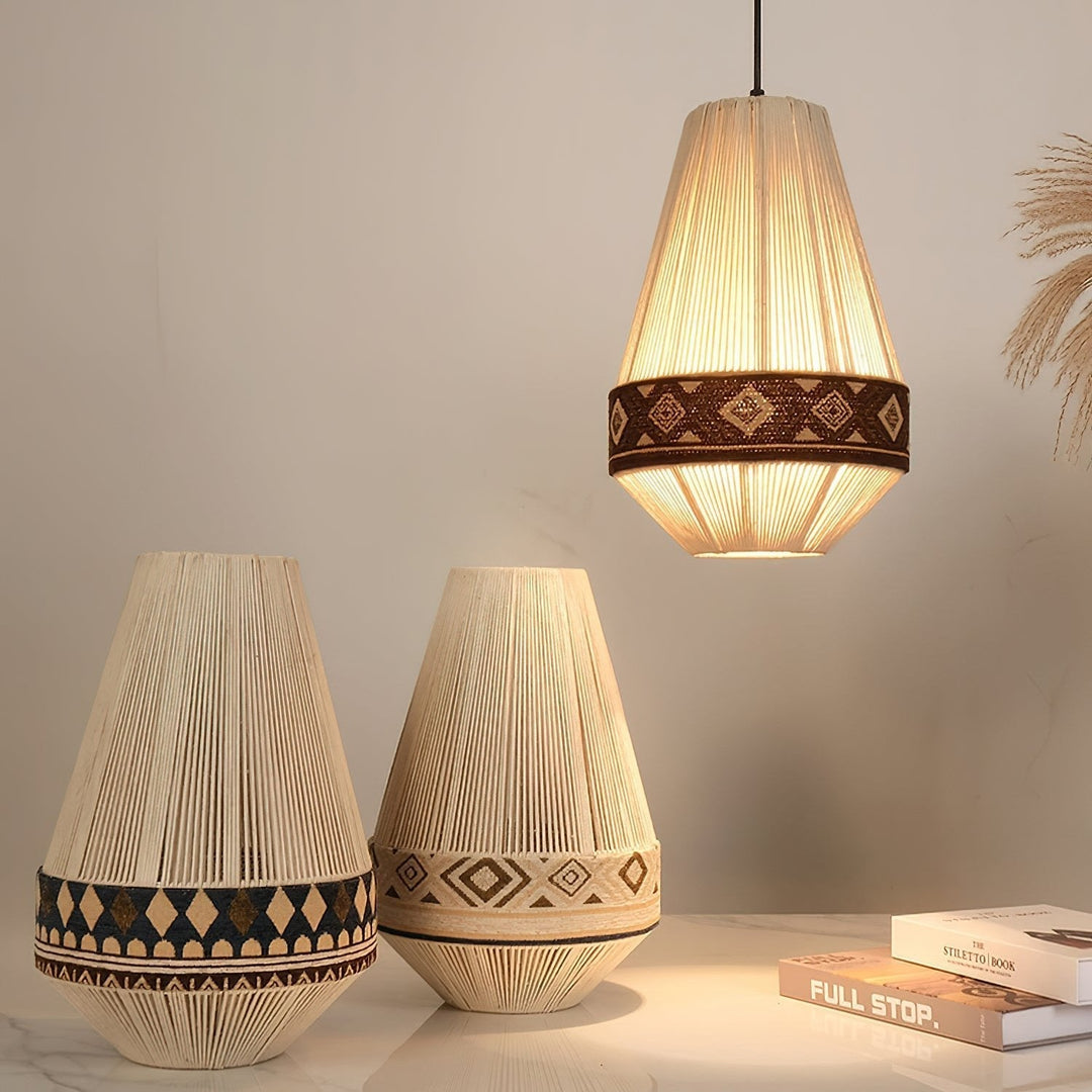 Bohemian Lampa Wisząca z Frędzlami
