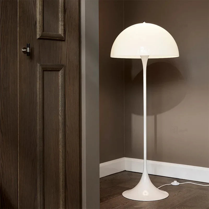 Skandynawska duńska designowa lampa podłogowa LED w kształcie grzyba