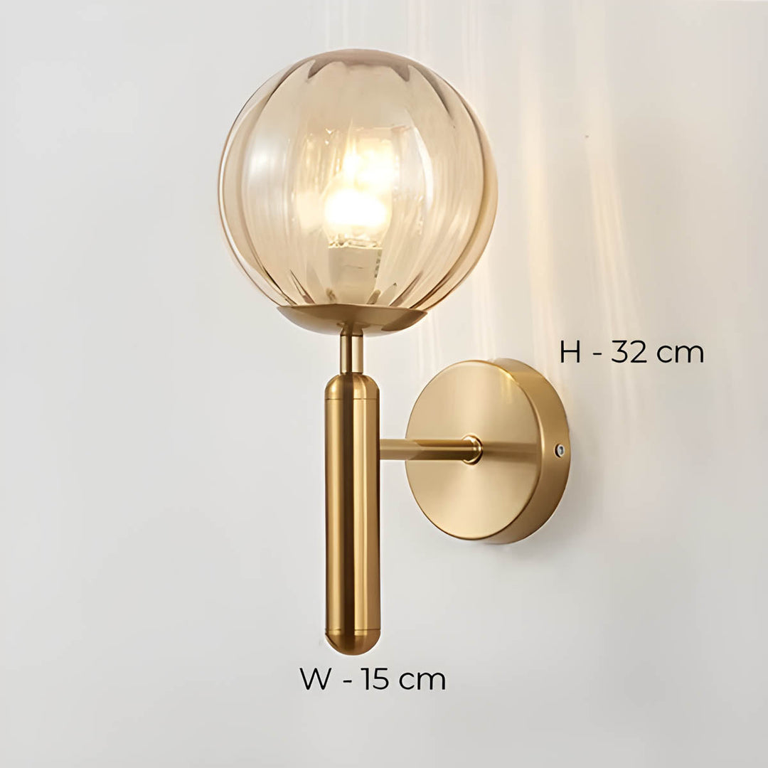 Lampa ścienna Clair z przetworzonego szkła