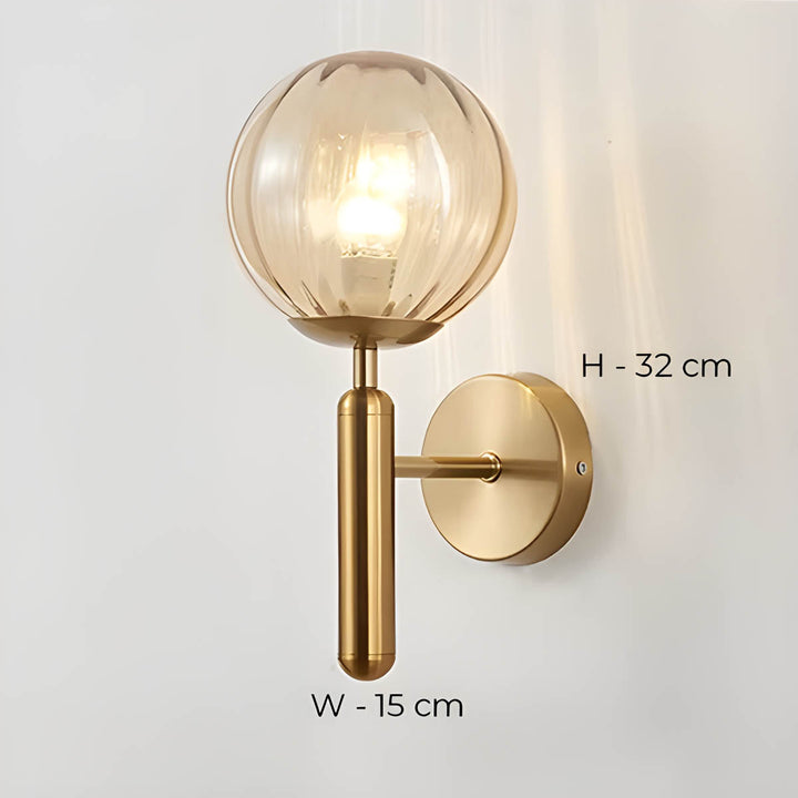 Lampa ścienna Clair z przetworzonego szkła