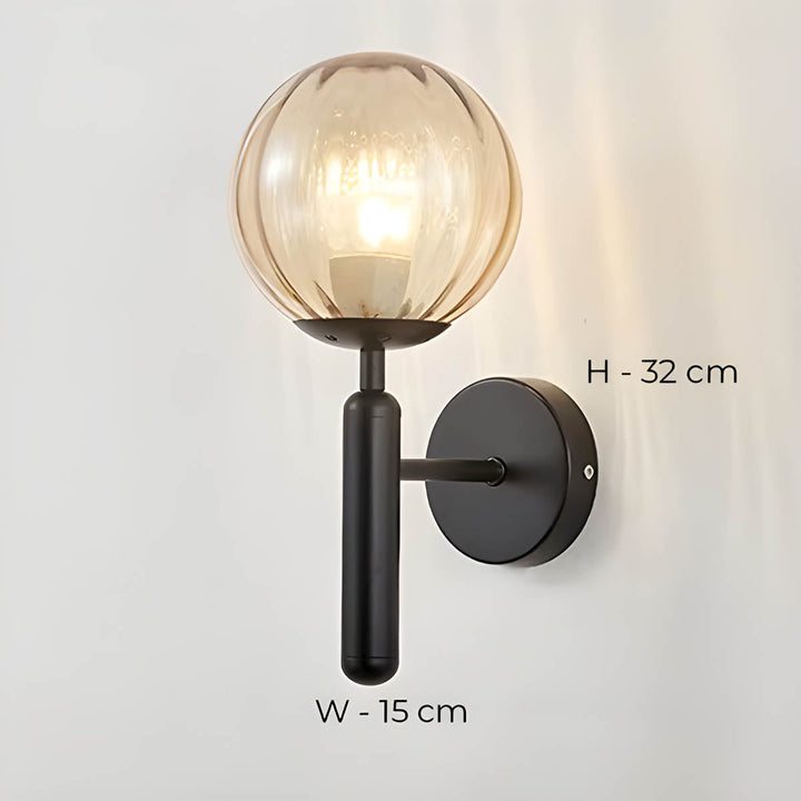 Lampa ścienna Clair z przetworzonego szkła