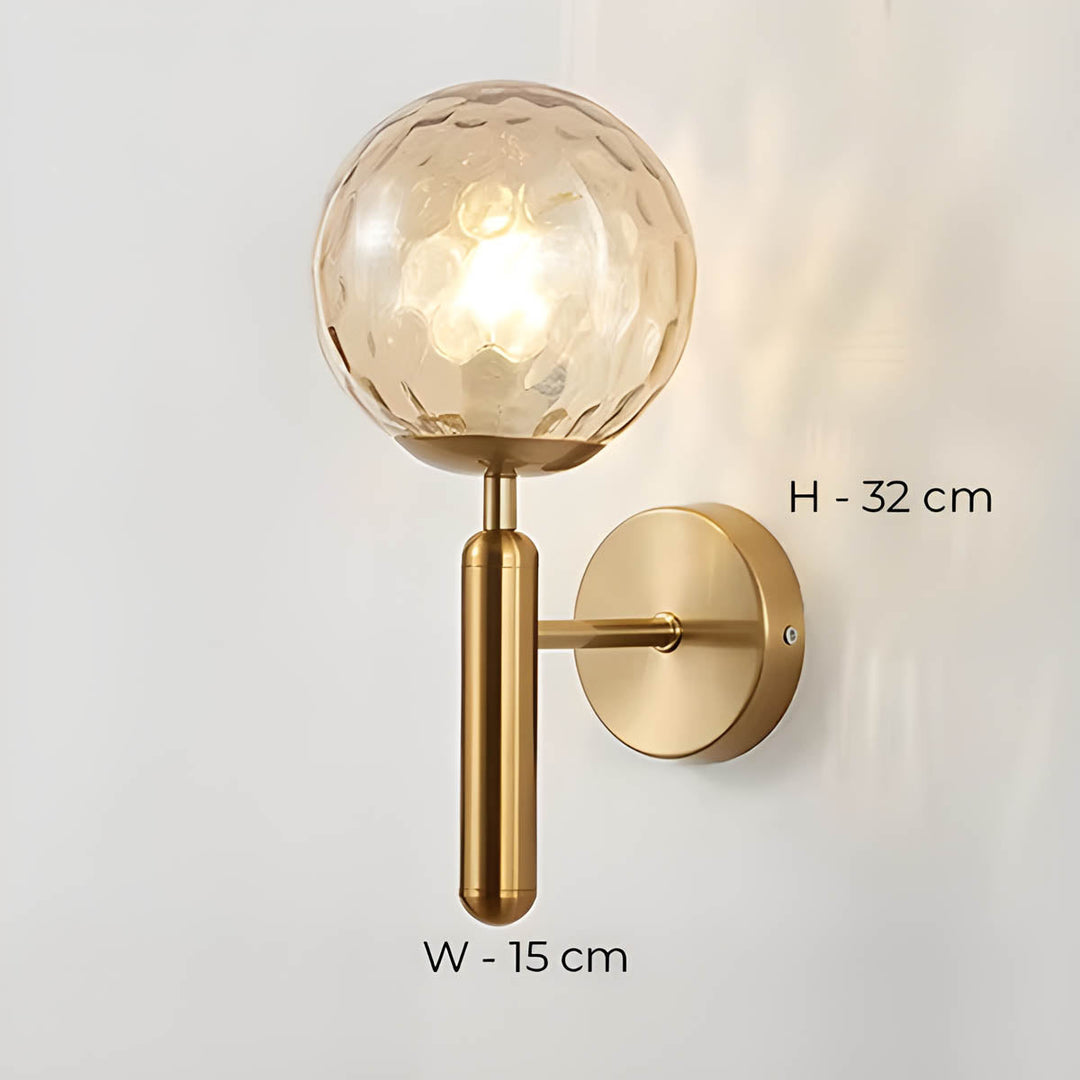 Lampa ścienna Clair z przetworzonego szkła