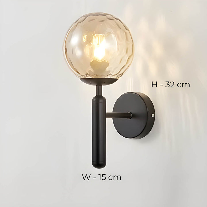 Lampa ścienna Clair z przetworzonego szkła